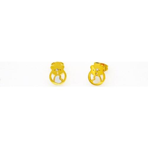 Shell Titanium Golden Earrings Stud Unique Cute Retro Ladies Fashion Trend Accessories Jewelry Best Selling 2020
