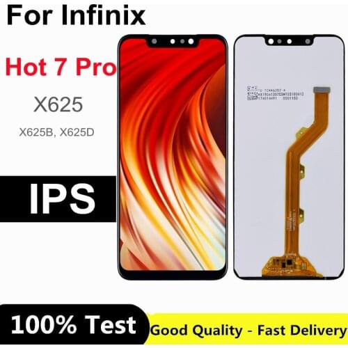 6.2" For Infinix Hot 7 Pro X625 LCD Display Touch Screen Digitizer Complete Assembly for Infinix X625 Display