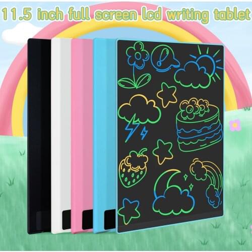 LCD Writing Board 11.5Inch Full Screen Colorful Drawing Painting Tablet Message Notepad Personalized Gift For Office & School