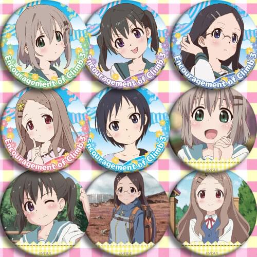 1pc anime badges 58 mm Encouragement of Climb no Susume aoi Brooch Pins acrylic Icons