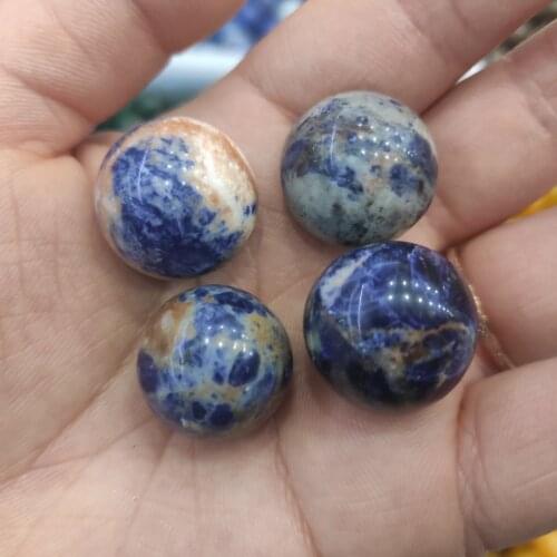 2cm 10pcs Natural Lapis Lazuli Polished Stones Crystal Balls Sphere Healing Decor Natural Quartz Crystals