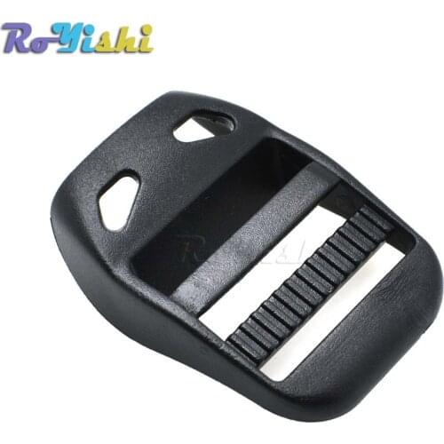 1000pcs/pack 1" Ladder Lock Slider Plastic Buckles Backpack Straps Webbing 25mm Black