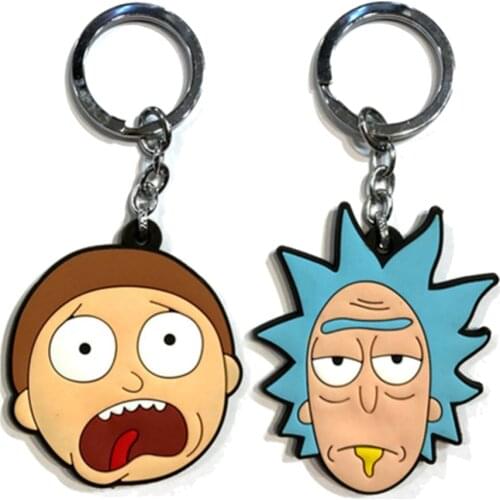 2018 Anime Adventure science fiction key ring pendant key chains double-sided silicone keychains Unisex ornaments 5 styles