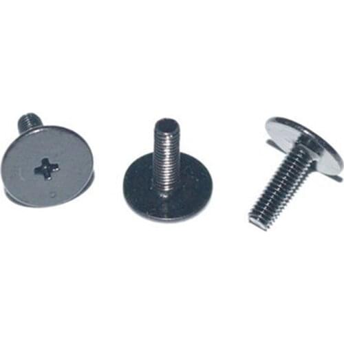 50Pcs M2 Big Falt Thin Countersunk head Cross Phillips Screws Foot pad notebook Screw bolt Black zinc Length 3mm-8mm