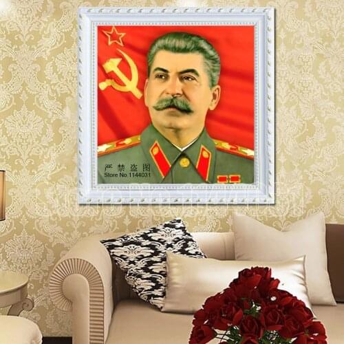 5D DIY Diamond Painting Cross Stitch Joseph Vissarionovich Stalin Needlework Home Decorative 3D Full Square Diamond Embroidery