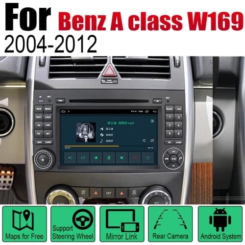 Car DVD Player For Mercedes Benz A class W169 2004~2012 NTG IPS LCD Screen GPS Navigation Android System Radio Audio Video Ster