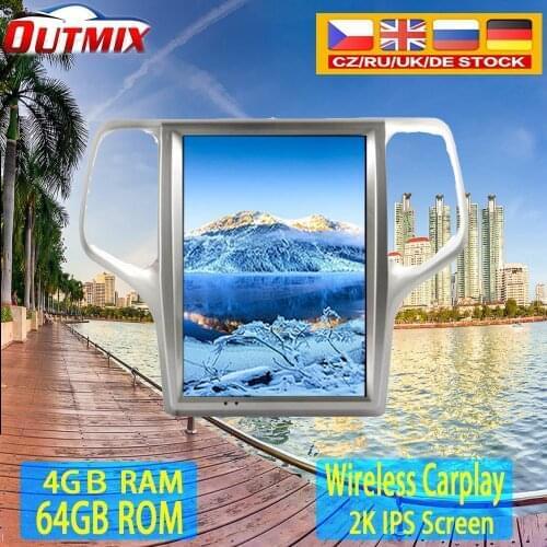 Tesla Screen 4G+64GB Android 10.0 Car Multimedia Player For Jeep Grand Cherokee 2008-2013 GPS Navi Audio Radio stereo head unit