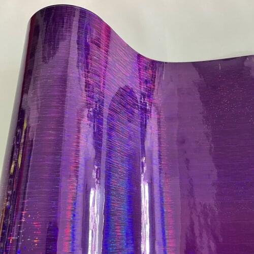 Gloss Metal Brushed Chrome Purple Premium Vinyl Wrap Film with Air Release DIY Adhesive Sticker Car Wrapping