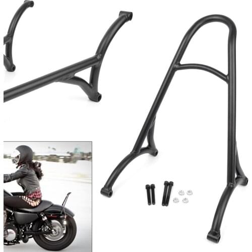 Motorcycle Adjustable Rear Sissy Bar Backrest For Harley Sportster XL883 XL1200 Forty Eight Iron 883 Seventy Two