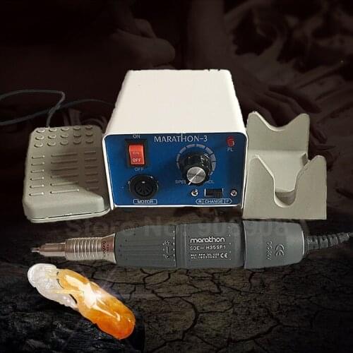 Original Korea SAEYANG Electric Micromotor Polishing, Carving, Grinding Marathon Unit M-3 + SDE-H35SP1 35000rpm Handpiece