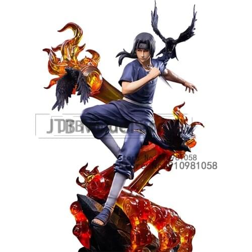 Naruto Figure Action Anime Figurine 11 Inch PVC Model Uzumaki Uchiha Itachi Figma Oversize Statue Desktop Collectible Toys Gift