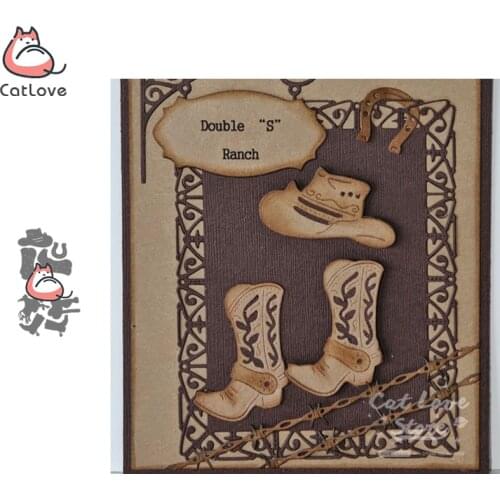 Cowboy Series Metal Cutting Dies Scrapbooking Stencil DIY Decorative Craft Embossing Die Cuts Card Making New Dies For 2019