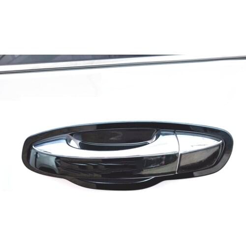 Lsrtw2017 car door handle bowl trim for skoda superb 2016 2017 2018 2019 2020 2021 rs accessories decoration sticker mk3 3