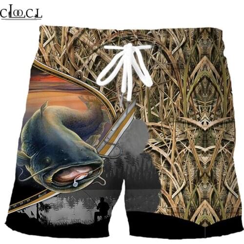 CLOOCL Popular Catfish Fully Fishing 3D Print Men Summer Fashion Shorts Harajuku Beach All-match Cool Sweatpants Drop Shipping