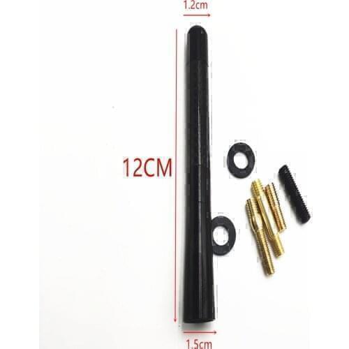 4.7 Inch 12cm Short Carbon Fiber Radio Antenna Signal For KIA IX35 IX45 Sonata SOLARIS Verna IX25