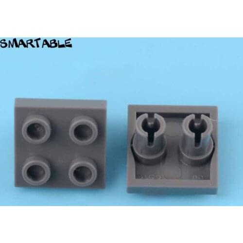Smartable Plate 2x2 with 2 Pins on Bottom Building Block MOC Parts Toys For Kids Compatible Major Brands 15092/49131 30pcs/lot