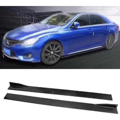 SDAO 2m/ 2.2m Universal Carbon fiber Side Skirt Extensions Car Side Skirts Winglet Splitters Lip bumper For BMW Audi Benz Honda