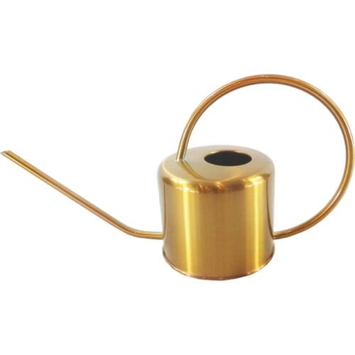 1300ml Watering Can Gold Color Stainless Steel Pot Long Spout Home Plant Pot bottle Watering Device meaty bonsai garden tool #W0