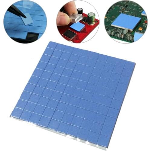 2020 High Quality 10mm * 10mm * 1mm 100 Pcs Thermal Mat for GPU CPU Heat Sink Cooling Conductive Silicone Pad