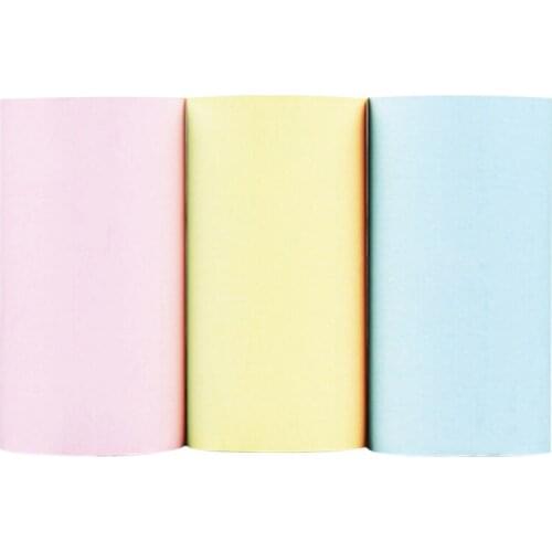 3 Rolls Thermal Paper White Color Sticker Paper for P1 P2 P2S Mini Photo Printer USB Thermal Receipt Printer Paper