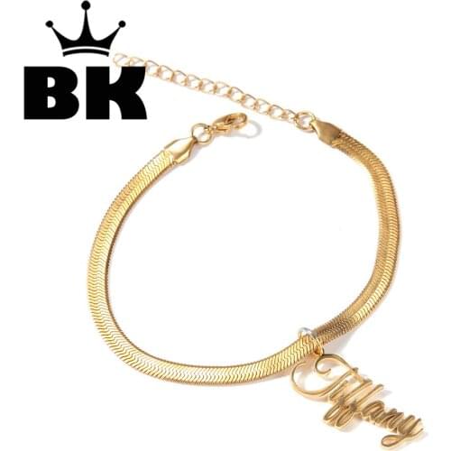 8mm Custom Art Font Zircon Miami Flat Snake Ankle Stainless Plated Luxury Copper Micro Paved CZ Cuban Joining Chain