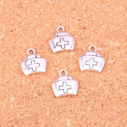86Pcs Antique Silver Plated first aid kit cross Charms Diy Handmade Jewelry Findings Accessories 13*12mm