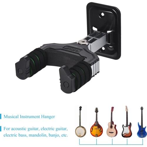 AROMA Electric Guitar Hanger Hook Holder Guitar Wall Mount Holder with Sponge Cushion for Acoustic Guitar Bass Mandolin Banjo