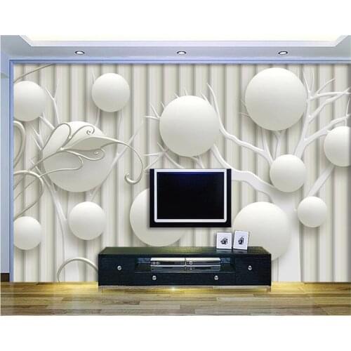 Beibehang Custom wallpaper 3D sphere geometric TV background wall paper living room bedroom fashion home decoration 3d wallpaper