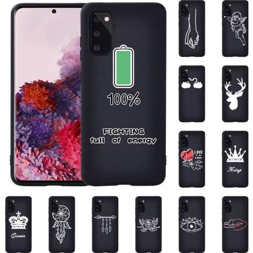 White image Pattern Luxury Phone Case for Samsung S8 S9 S10/S10 Plus Samsung S20/S20 Plus Soft Silicone Anti-drop Cover