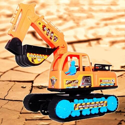 Large Inertia Childrens Toy Truck Excavator Model Creative 360 ° Rotating Puzzle Baby Toy Car Mini Engineering Truck Truck Gift