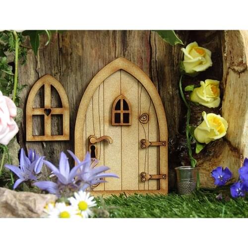 Door Decoration Wooden Door Craft Kit with Flower Living Room, Small Home Decoration