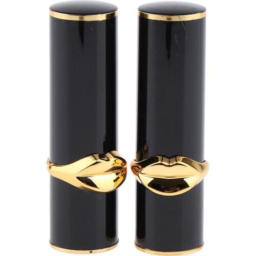 Kesoto 2x 12.1mm Empty Lipstick Tube Lip Balm Container DIY Cosmetic Makeup Tools