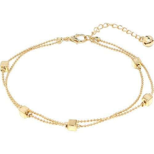 Foreign Trade Simple New Beach Ladies Anklet Footwear Metal Chain Trend Fashion Female Feet Bare Chain