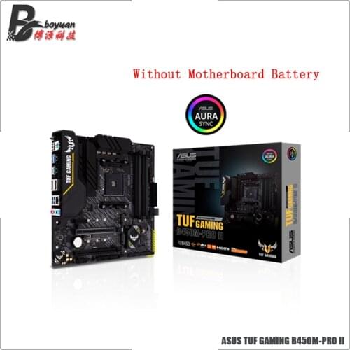 ASUS TUF GAMING B450M-PRO II B450M AMD B450 DDR4 4400MHz 128G,M.2, SATA 6Gb/,USB 3.2 Support R3 R5 R7 R9 Desktop AM4 CPU