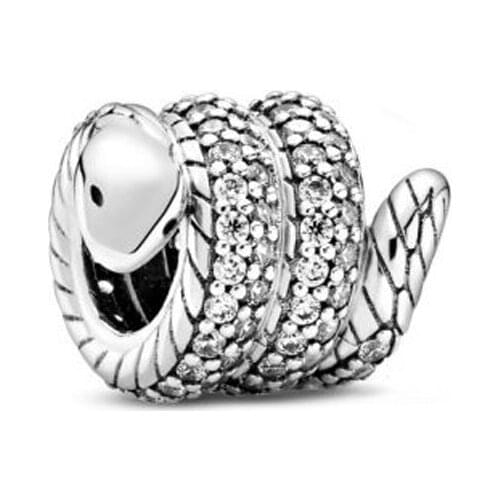 2020 Autumn New 925 Sterling Silver Bead Snake Bead Charms Fit Original Pan Bracelets Women DIY Gift Fashion Jewelry