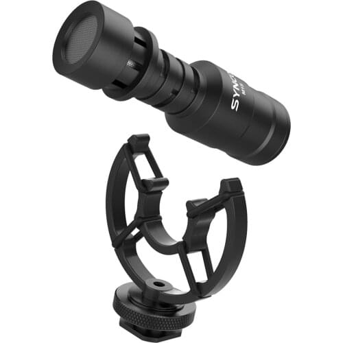 Photogrpahy Video camera Microphone Cardioid Condenser Studio Mic with Shock Mount Windshield Carry Bag 3.5mm TRS & TRRS Cables