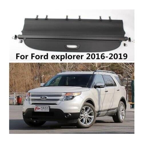 High Qualit Car Rear Trunk Cargo Cover Security Shield Screen shade Fits For Ford Explorer 2016-2019(black, beige)