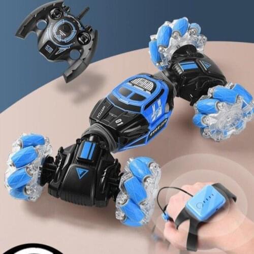RC Stunt Car 4WD 2.4GHz Remote Control Gesture Sensor RC Toy Cars Double Sided Rotating Off Road Vehicle Toys for Children