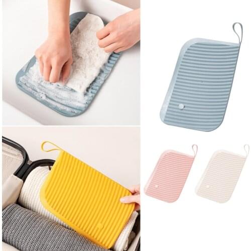 Rubber Mini Washing Board Washing Clothes Decontamination Board Household Laundry Supplies Clothes Cleaning Board Cleaning Tools