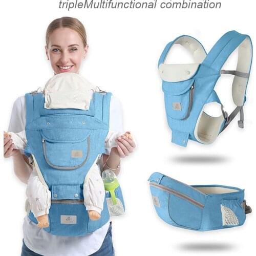 Gabesy Ergonomic Baby Carrier Backpack Infant Baby Hipseat Carrier Front Facing Backpack Waist Stool Baby Storage Bag 0-36 Month