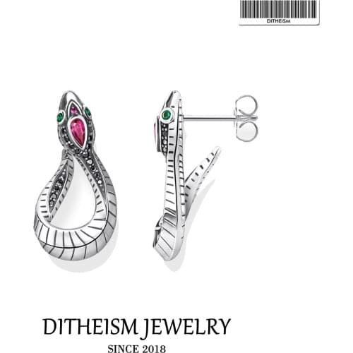 Earrings Snake Hinged Hoop 2021 New Fine Jewerly Women Ear Studs in 925 Sterling Silver Wisdom Security Bijoux Gift for Lady