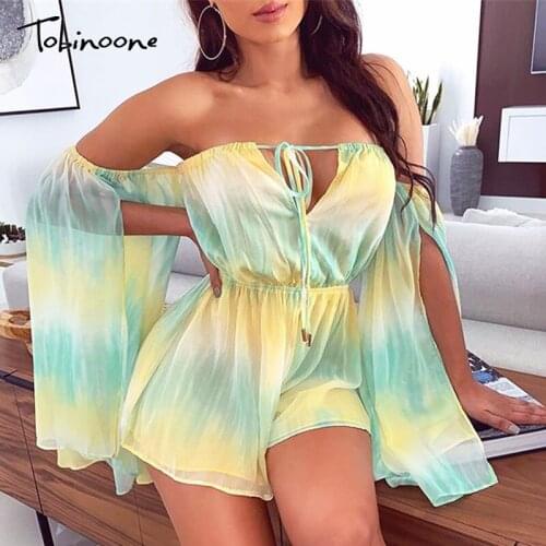 Женские комбинезоны с принтом Tobinoone China At AliExpress