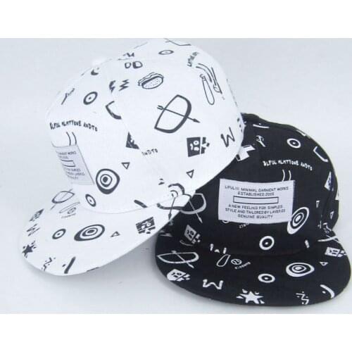 High quality cotton graffiti patch casual outdoor sports sunshade stretch cap men and women hip-hop baseball cap trucker cap