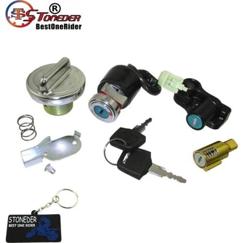 STONEDER Key Switch Lock Tank Cap For Dax Skyteam 50cc 90cc 125cc CT70 ST50 ST125