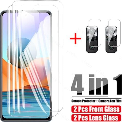 For Xiaomi Redmi Note 10 Pro Glass 10T Lite 8 9 9S 9T Poco X3 M3 8T 9A 9C Full Cover Tempered Glass HD Screen Protector Glass