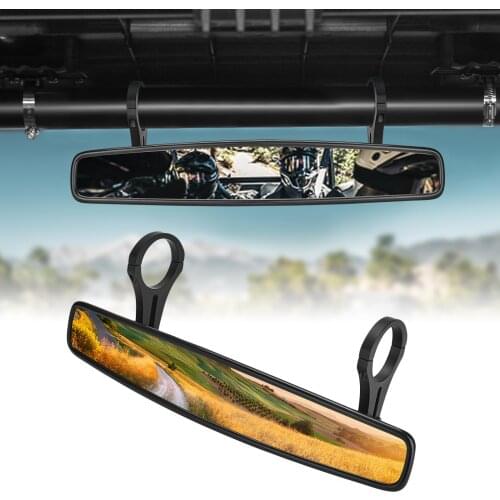 UTV Rear View Race Mirror with 2" Clamp for Can Am Commander Maverick 800 1000 for POLARIS RZR XP 900 Ranger for Yamaha Viking