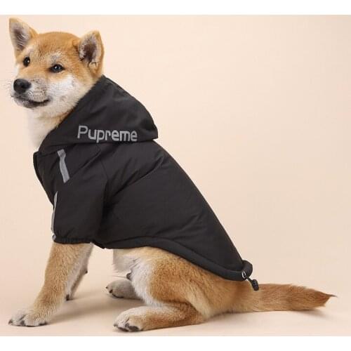 Dog Winter Jacket And Coat With Hood Polar fleece Inside Clothes For Small Medium Dogs Thick Warm Pet Outfit Clothing