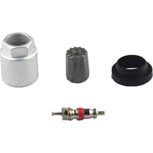 1 Set Replacement Car TPMS Tire Pressure Sensor Nut /Valve Core/ Valve Cap /Gasket Kits