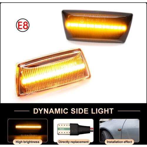 2pcs/Lot LED Dynamic Side Fender Marker Turn Signal Light For OPEL Astra H Zafira B Corsa D Insignia A Meriva B Chevrolet Cruze