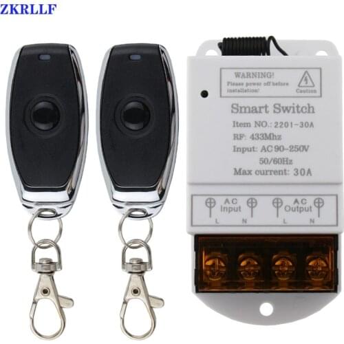 433 MHz AC 110V 220V 30A Remote Control Switch Water Pump Factory Motor LED Remote Control Transmitter for Electric Appliance